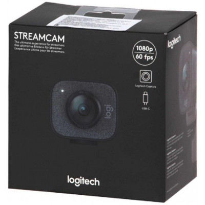 Веб-камера Logitech StreamCam Graphite 1080p/60fps/78° (960-001281)