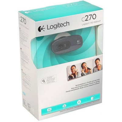 Веб-Камера Logitech HD C270 720P/3MP/PHOTO/USB 2.0/1.1 (960-001063)