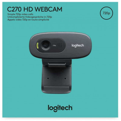 Веб-Камера Logitech HD C270 720P/3MP/PHOTO/USB 2.0/1.1 (960-001063)