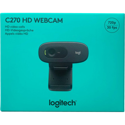 Веб-Камера Logitech HD C270 720P/3MP/PHOTO/USB 2.0/1.1 (960-001063)