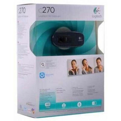 Веб-Камера Logitech HD C270 720P/3MP/PHOTO/USB 2.0/1.1 (960-001063)