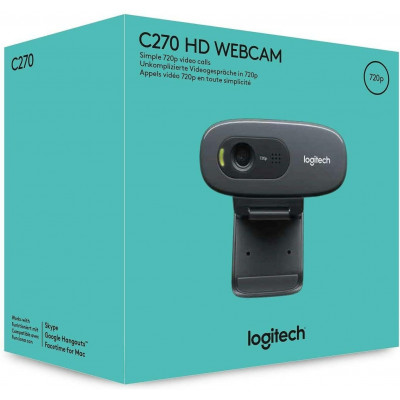 Веб-Камера Logitech HD C270 720P/3MP/PHOTO/USB 2.0/1.1 (960-001063)