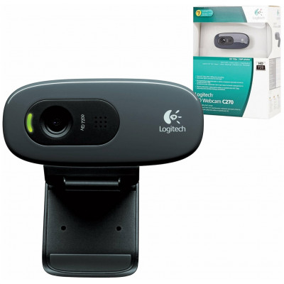 Веб-Камера Logitech HD C270 720P/3MP/PHOTO/USB 2.0/1.1 (960-001063)