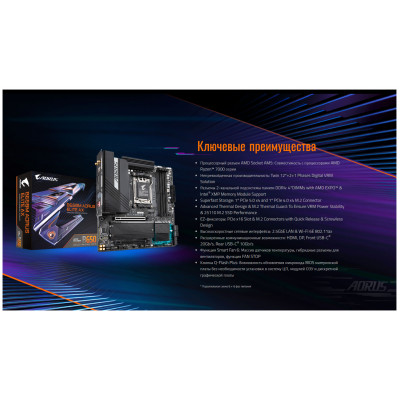 Материнская плата Gigabyte B650M AORUS ELITE AX