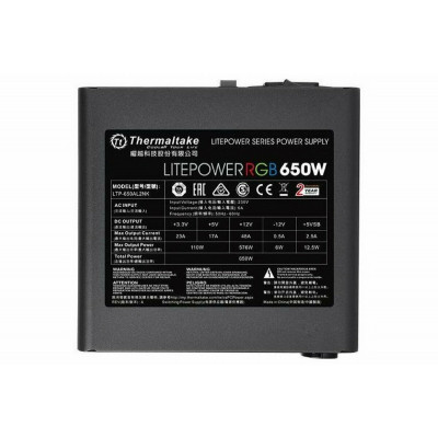 Блок питания Thermaltake Litepower RGB 650W, PS-LTP-0650NHSANE-1