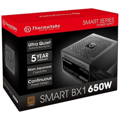 Блок питания Thermaltake Smart BX1 650W, PS-SPD-0650NNSABE-1