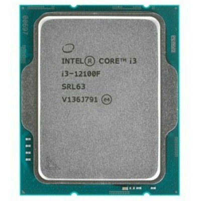 CPU Intel Core i3-12100F Base 3,3GHz(EC), Performance 4,3GHz(PC), Max Turbo 4,3GHz, Cache 12Mb, 4/8 Adler Lake, Base TDP 58W, Turbo TDP 89W, FCLGA1700 w/o cooler, OEM (CM8071504651013)