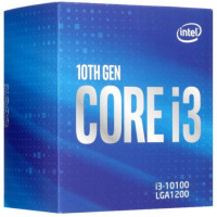 CPU Intel Core i3 10100 3,6GHz (4,3GHz) 6Mb 4/8 Core Comet Lake Intel® UHD 630 65W FCLGA1200 BOX (BX8070110100)