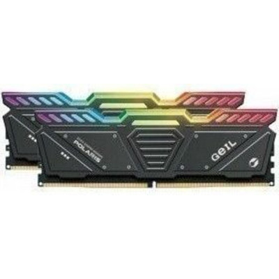 Оперативная память с RGB подсветкой 32GB Kit (2x16GB) GEIL POLARIS RGB 5200Mhz DDR5 PC5-41600 34-38-38-78 1.25V GOSG532GB5200C34ADC Titanium Gray