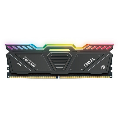 Оперативная память с RGB подсветкой 32GB Kit (2x16GB) GEIL POLARIS RGB 7200Mhz DDR5 PC5-57600 36-44-44-86 1.35V GOSG532GB7200C36ADC Titanium Gray