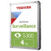 Жесткий диск для Видеонаблюдения  HDD 4Tb TOSHIBA S300 Surveillance 5400rpm 128Mb SATA3 3,5