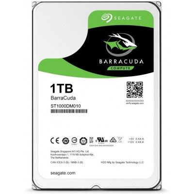 Жесткий диск HDD 1Tb Seagate BarraCuda SATA6Gb/s 7200rpm 64Mb 3,5