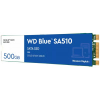 Твердотельный накопитель  500GB SSD WD BLUE SA510 M.2 2280 SATA R560Mb/s W510M/s MTBF 1,5 млн. часов WDS500G3B0B