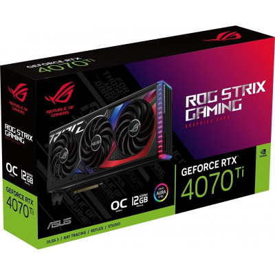 Видеокарта ASUS ROG Strix GeForce RTX 4070 Ti, 12 ГБ (ROG-STRIX-RTX4070TI-12G-GAMING)