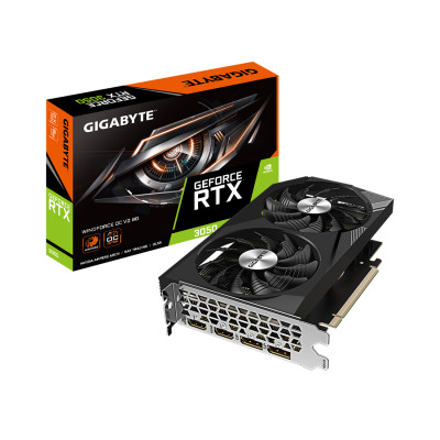 Видеокарта Gigabyte (GV-N3050WF2OCV2-8GD) RTX3050 WINDFORCE OC 8G