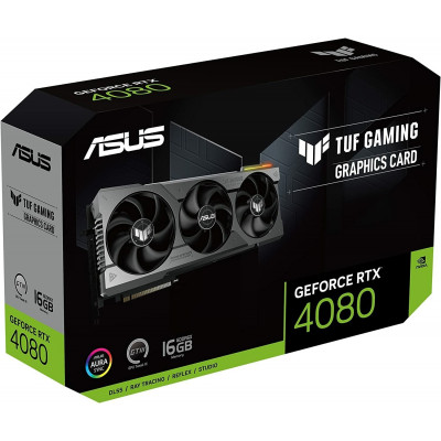 Видеокарта ASUS TUF-RTX4080-O16G-GAMING, ROG Strix GeForce RTX® 4080 OC Edition, 16GB GDDR6X, 256bit, 2xHDMI, 3xDP, BOX