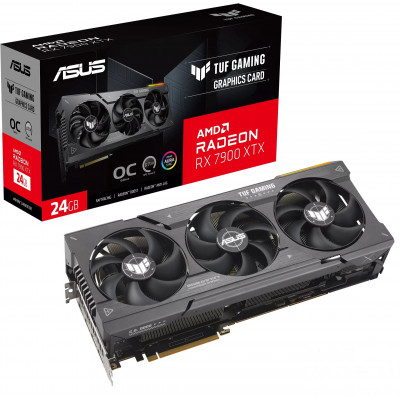 Видеокарта ASUS TUF Gaming Radeon™ RX 7900 XTX OC Edition, 24GB GDDR6, 384bit,1xHDMI,3xDP,TUF-RX7900XTX-O24G-GAMING, BOX