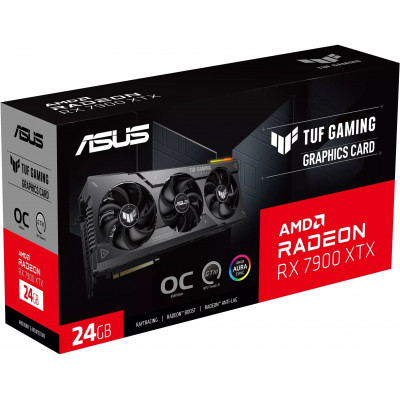 Видеокарта ASUS TUF Gaming Radeon™ RX 7900 XTX OC Edition, 24GB GDDR6, 384bit,1xHDMI,3xDP,TUF-RX7900XTX-O24G-GAMING, BOX