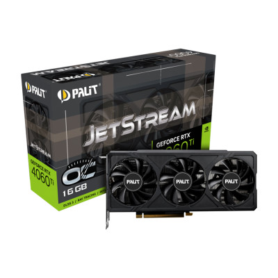 Видеокарта PALIT RTX4060Ti JETSTREAM OC 16GB (NE6406TU19T1-1061J)