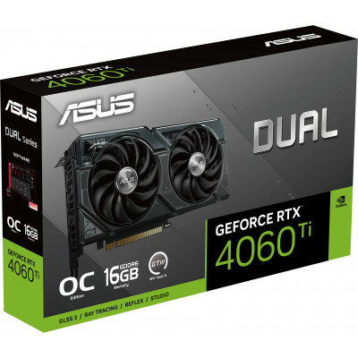 Видеокарта ASUS Dual GeForce RTX 4060 Ti OC 16 Gb DUAL-RTX4060TI-O16G