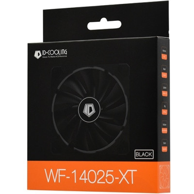 Вентилятор для корпуса ID-COOLING WF-14025-XT BLACK