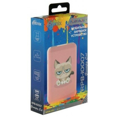 Зарядное устройство Power bank Ritmix RPB-10007 Grumpy Cat