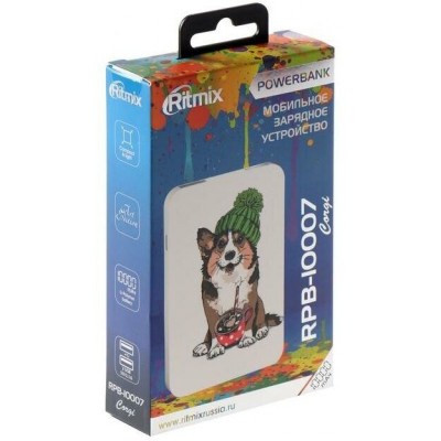 Зарядное устройство Power bank Ritmix RPB-10007 Corgi