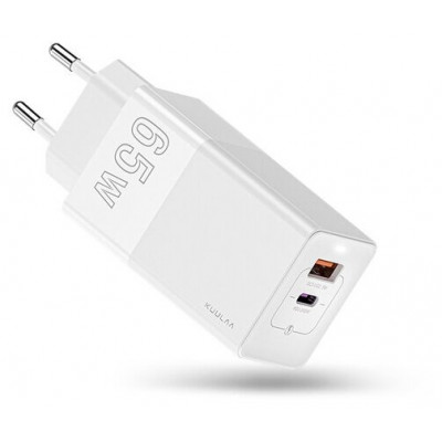 Зарядное устройство сетевое Kuulaa KL-CD22W USB+Type-Cx2 QC 65W белый