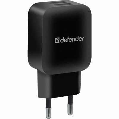 Зарядное устройство сетевое Defender EPA-13, 2xUSB, 5V/2.1А, черный