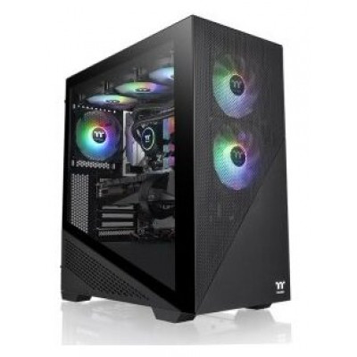 Корпус Thermaltake Divider 370 TG ARGB/Black/Win/SPCC/TG*1/120mm ARGB PWM Fan*3, CA-1S4-00M1WN-00