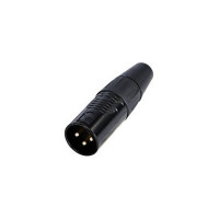Разъем XLR, 3Pin, черный (Male) D1014-M