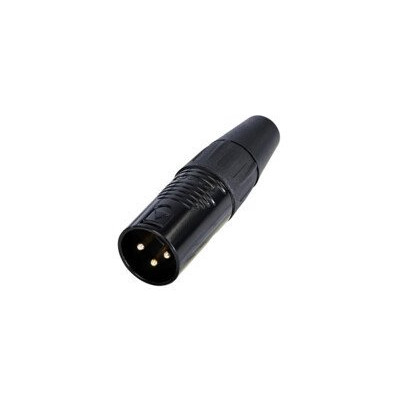 Разъем XLR, 3Pin, черный (Male) D1014-M