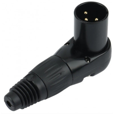 Разъем 3Pin, XLR угловой (Male) D1036-M Разъем 3Pin, XLR угловой (Male) D1036-M