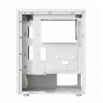 Корпус Wintek Magic L204-W-M TG, ATX/Micro ATX, USB1*3.0/1*2.0, 0.45mm, 4*12cm FRGB fan, White
