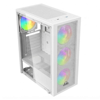 Корпус Wintek Magic L204-W-M TG, ATX/Micro ATX, USB1*3.0/1*2.0, 0.45mm, 4*12cm FRGB fan, White