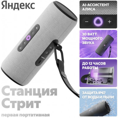 Умная колонка Яндекс Стрит серый