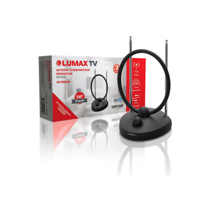 Антенна телевизионная комнатная LUMAX DA1202A Антенна телевизионная комнатная LUMAX DA1202A