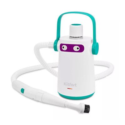 Пароочиститель Kitfort КТ-9109-3 бело-бирюзовый Пароочиститель Kitfort КТ-9109-3 бело-бирюзовый