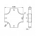 Ответвитель DPX крестообразный DKC 100х50 в комплекте