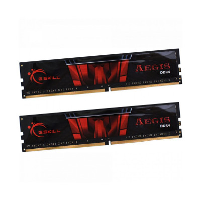 Комплект модулей памяти G.SKILL Aegis F4-2400C17D-8GIS DDR4 8GB (Kit 2x4GB) 2400MHz Комплект модулей памяти G.SKILL Aegis F4-2400C17D-8GIS DDR4 8GB (Kit 2x4GB) 2400MHz