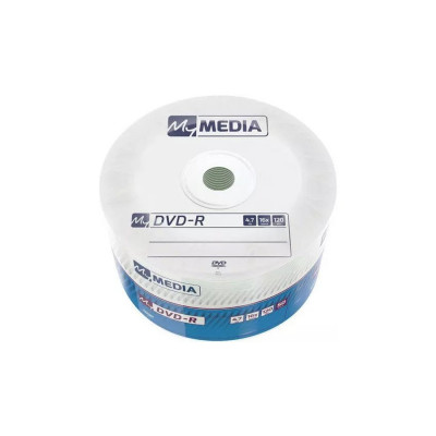 Диск DVD-R MyMedia (69202) 4.7GB 50штук Printable Незаписанный