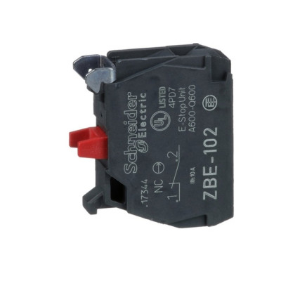 Блок контак SE ZBE102 с клемм.заж.под винт 1НЗ Блок контак SE ZBE102 с клемм.заж.под винт 1НЗ