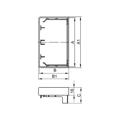 Заглушка LAN DKC 00872 80x60