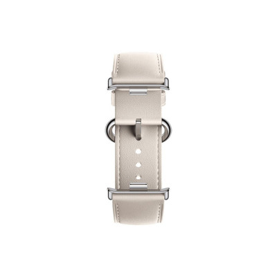 Кожаный сменный браслет Xiaomi Leather Quick Release Strap Cream white