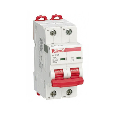 Автоматический выключатель Himel HDB9Z 2Р 2А С 500В DC Автоматический выключатель Himel HDB9Z 2Р 2А С 500В DC