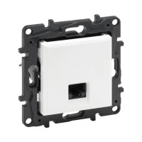 Информационная розетка одинарная Niloe Step RJ45 Кат.5e UTP Белый new Информационная розетка одинарная Niloe Step RJ45 Кат.5e UTP Белый new