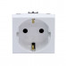 Розетка силовая серии Viva DKC 45005 2Р+Е со шторками белая Розетка силовая серии Viva DKC 45005 2Р+Е со шторками белая