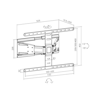 Кронштейн XG FMW-4390 для ТВ и мониторов 43 Кронштейн XG FMW-4390 для ТВ и мониторов 43