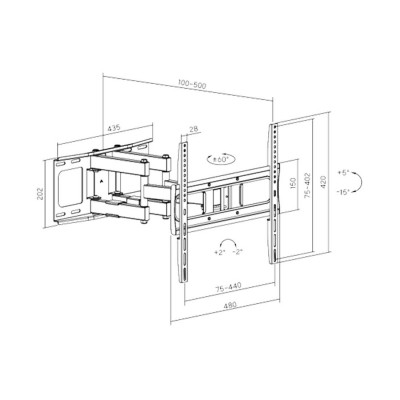 Кронштейн XG FMWA-3275 для ТВ и мониторов 32 Кронштейн XG FMWA-3275 для ТВ и мониторов 32