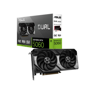 Видеокарта ASUS (DUAL-RTX5060-O8G) Dual RTX5060 OC Edition 8GB GDDR7 Видеокарта ASUS (DUAL-RTX5060-O8G) Dual RTX5060 OC Edition 8GB GDDR7